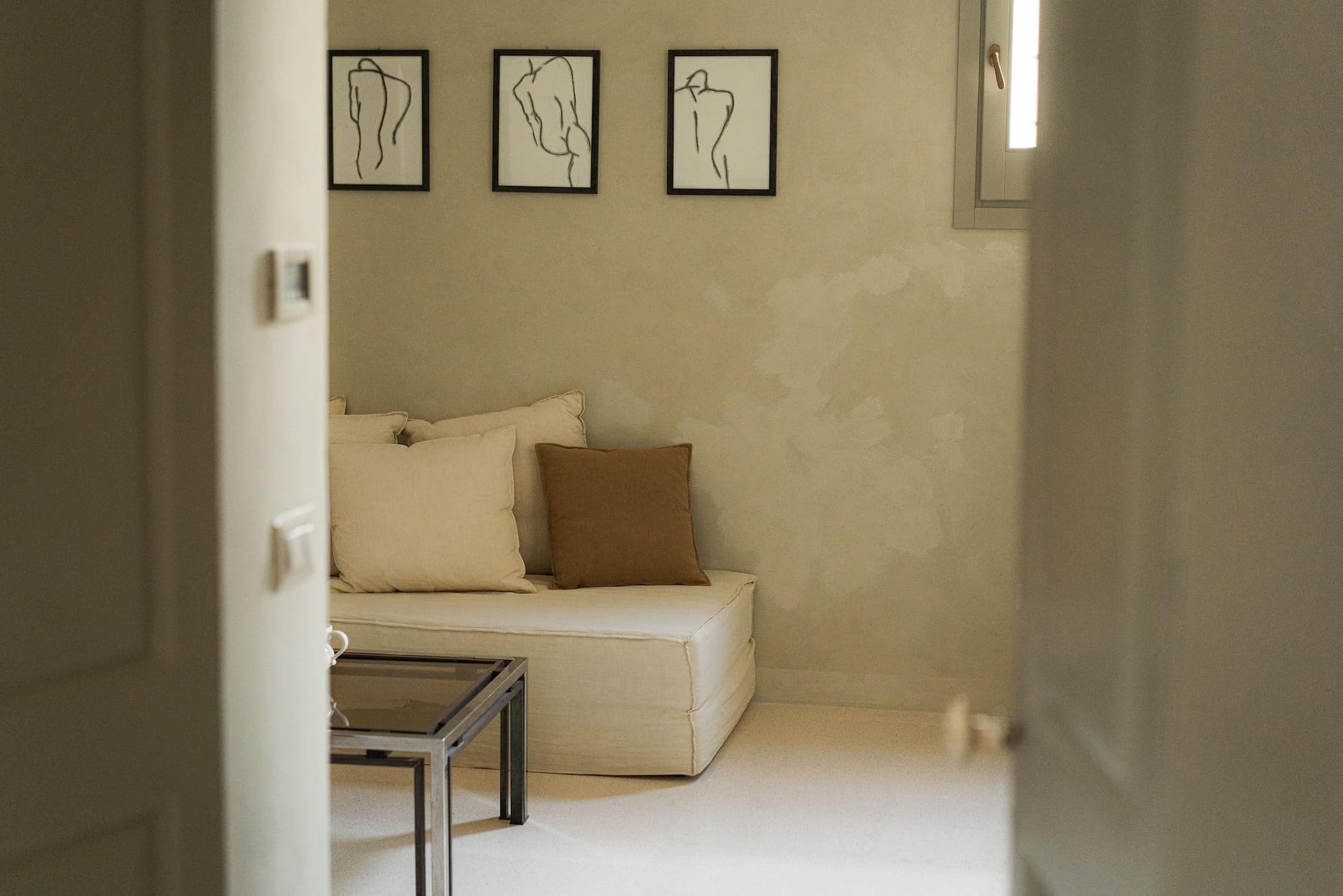 Chaux et teintes épurées sont à l'honneur à Palazzo Ventidue. © Domino New York