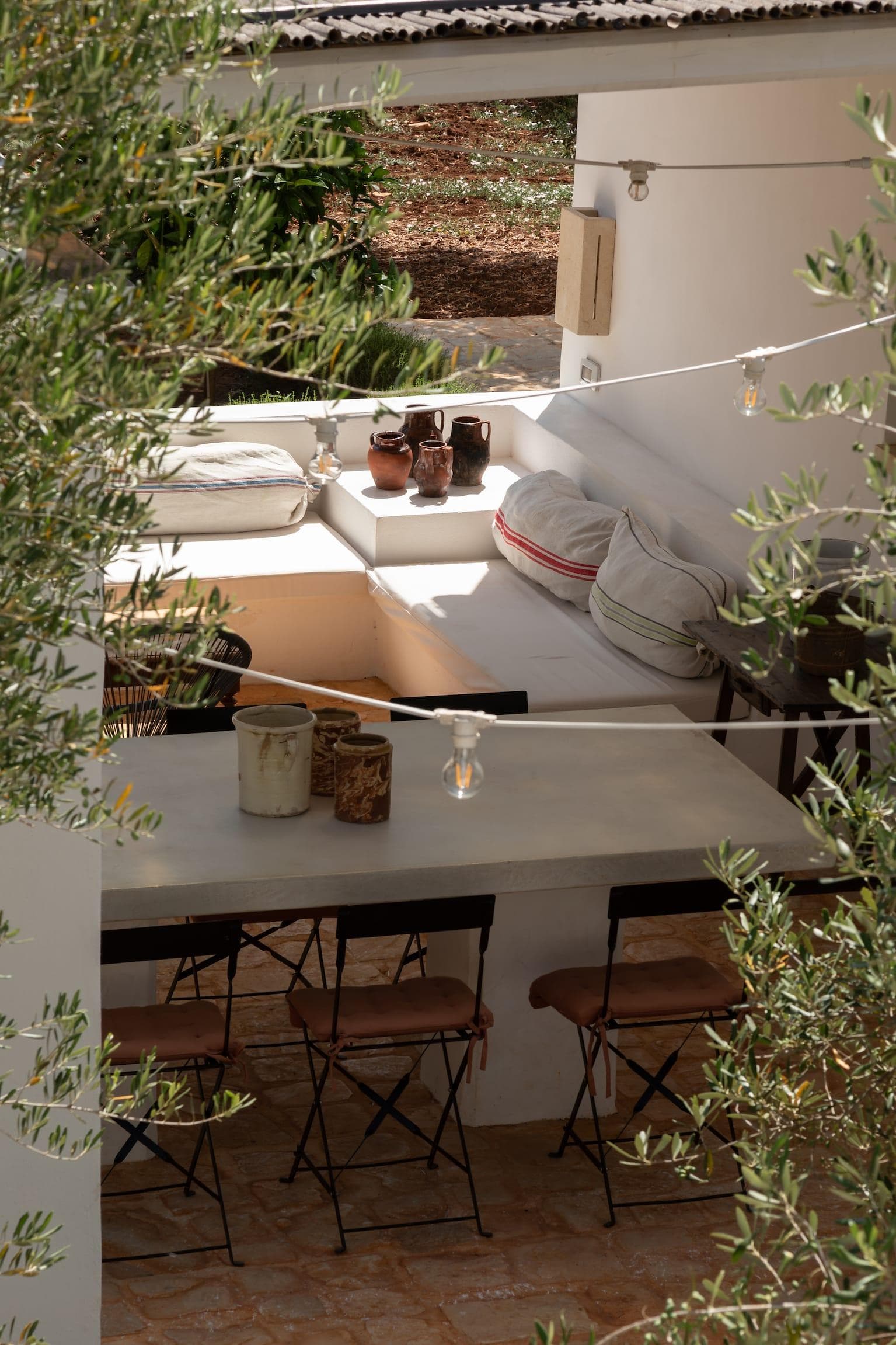 The terrace of Casa Boccadoro, the perfect spot for joyful meals. © Fiona Walker Arnott