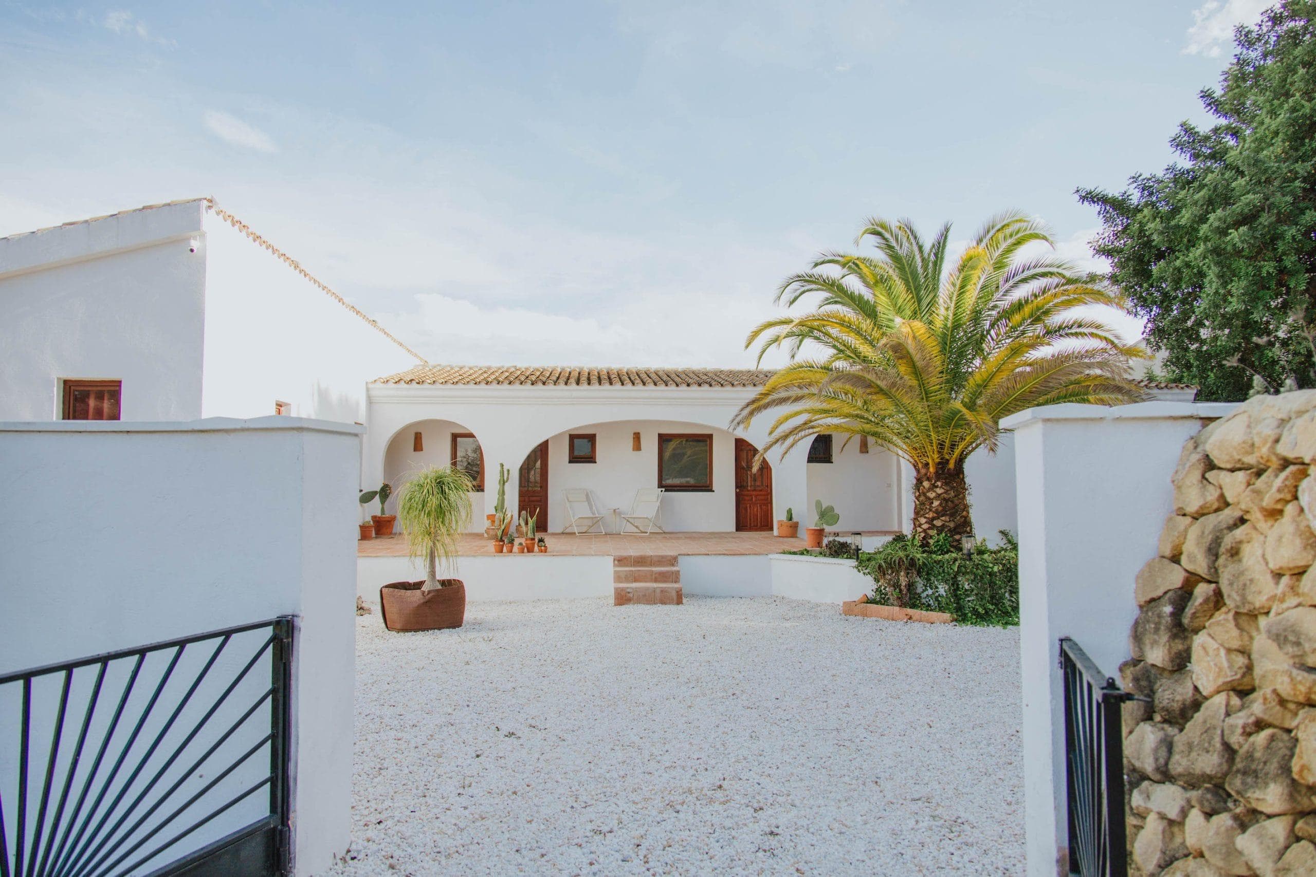 A palette of blue, white, and green.