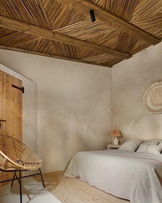 In the bedrooms, soft hues soothe the eye.
