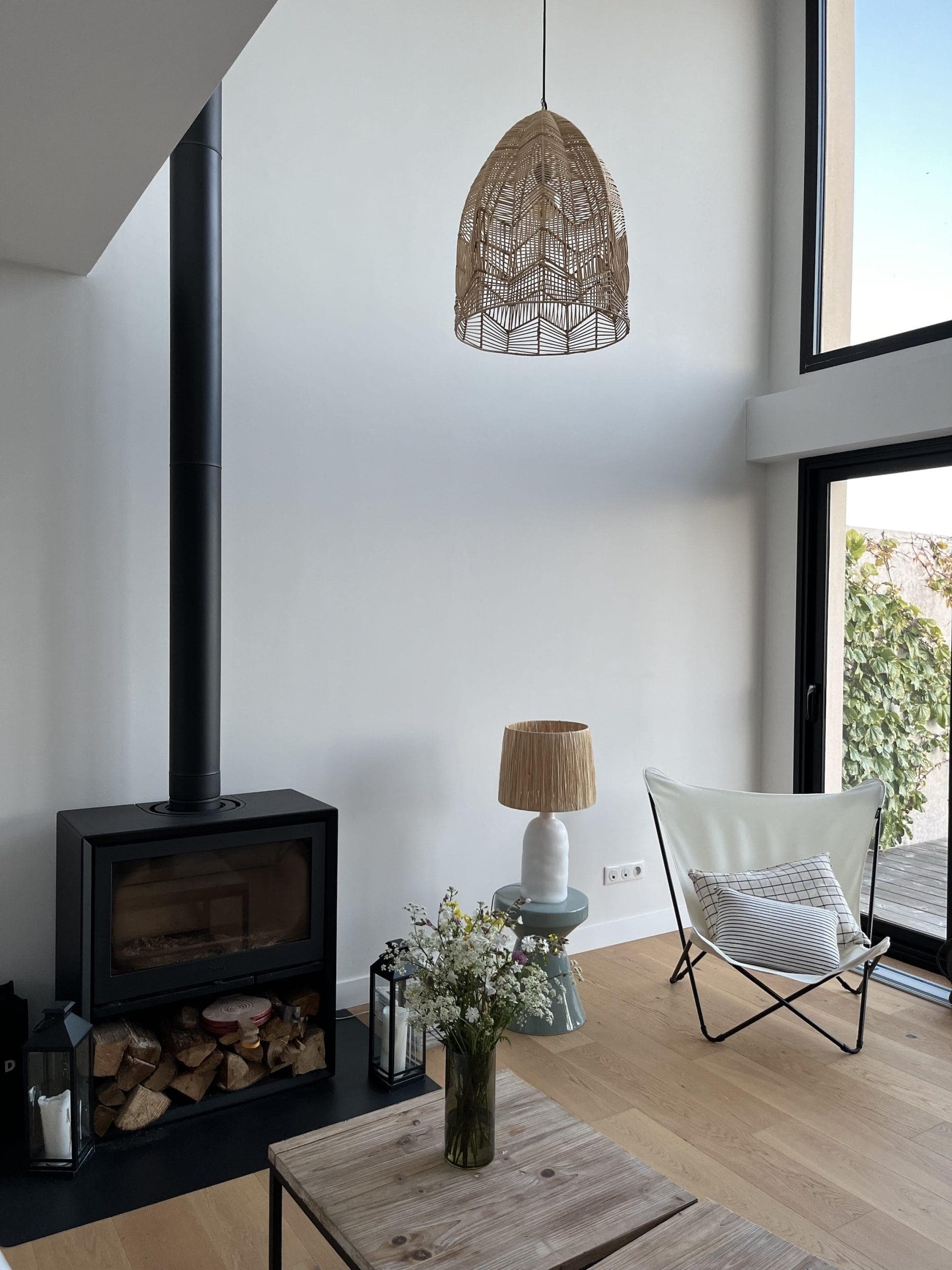 In winter, it's mood reading by the stove.