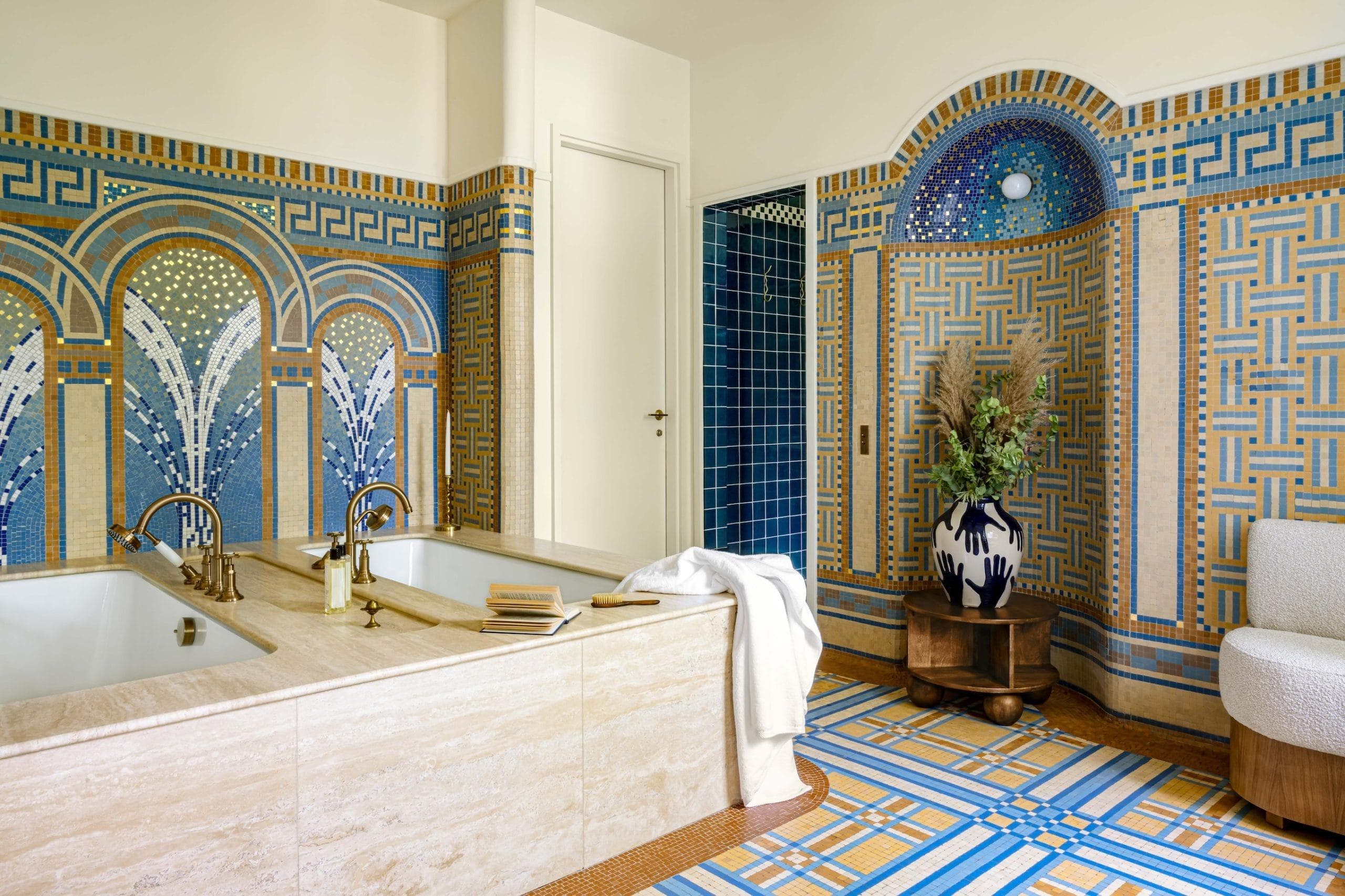 An atmosphere reminiscent of Roman baths in the bathroom. © Mr. Tripper