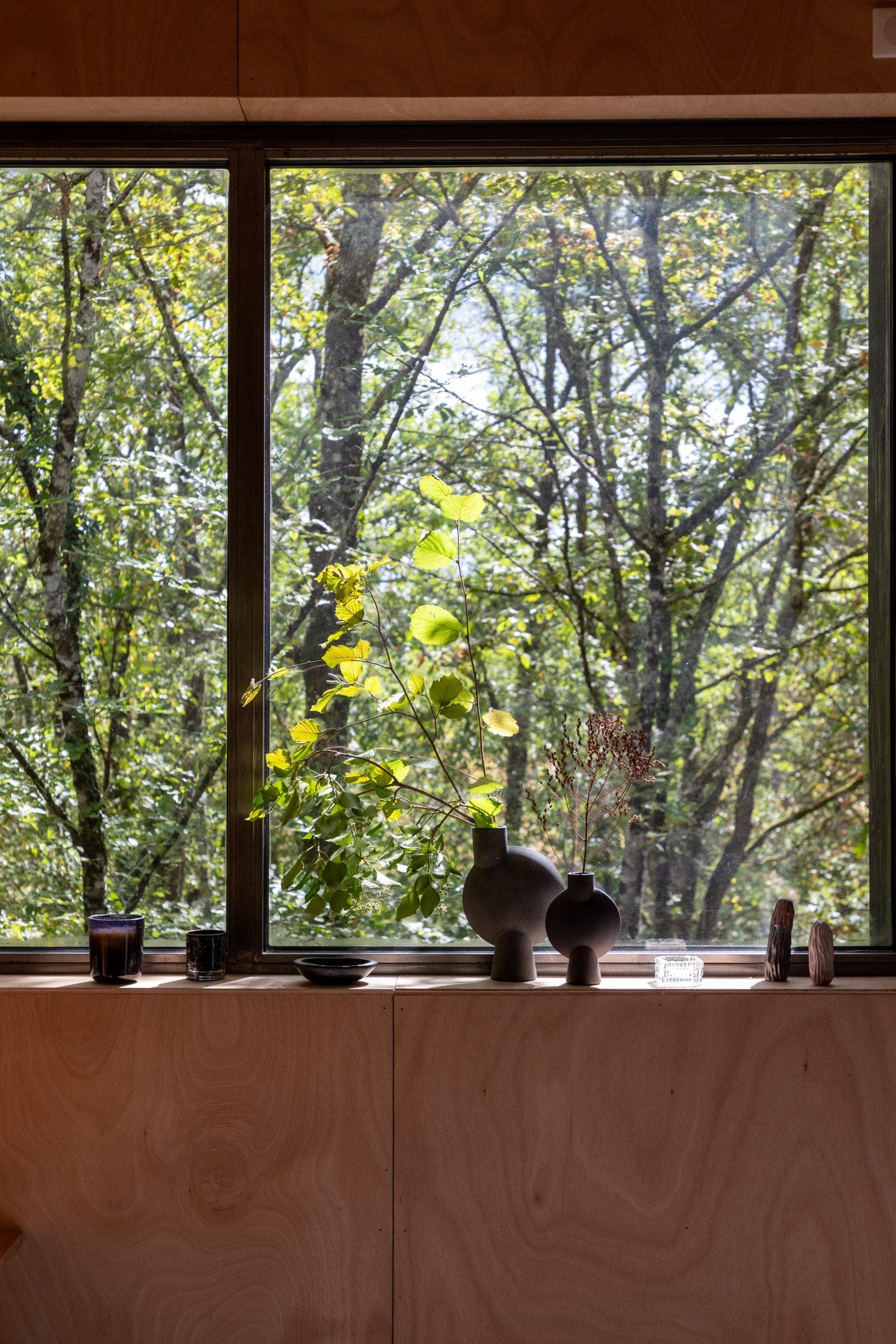 Trees are everywhere around La Petite Maison Noire.