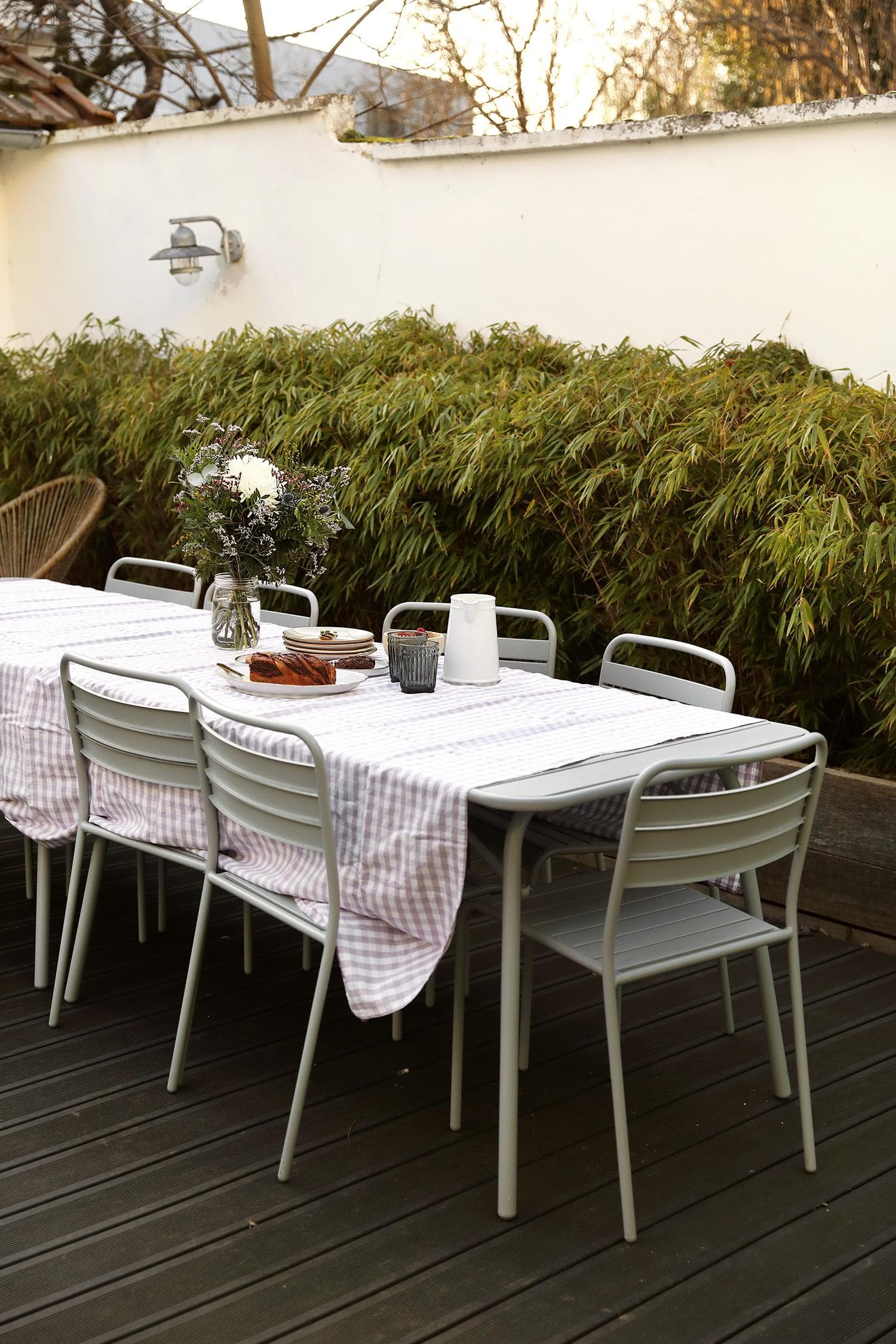 The icing on the cake? The lovely garden for a cool lunch.