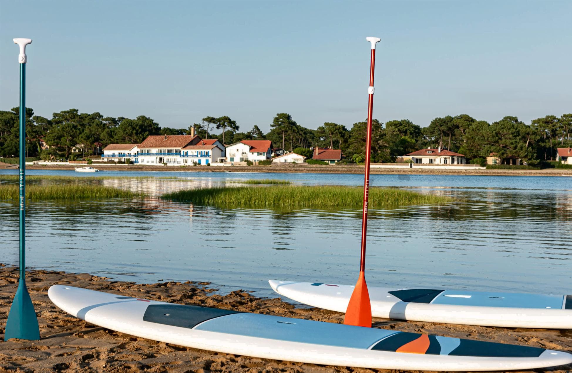 Les bords du lac d'Hossegor.