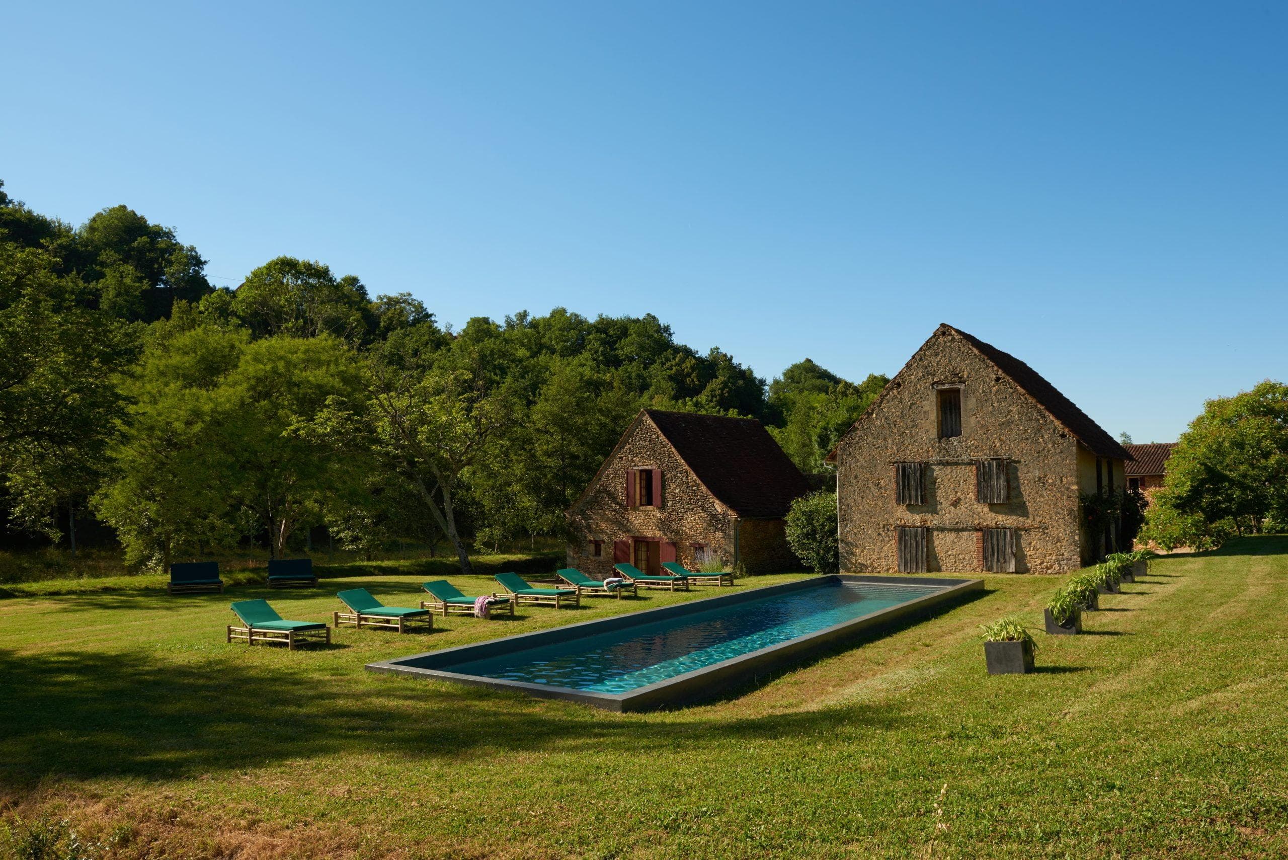 Le Pressoir and its (beautiful) pool.