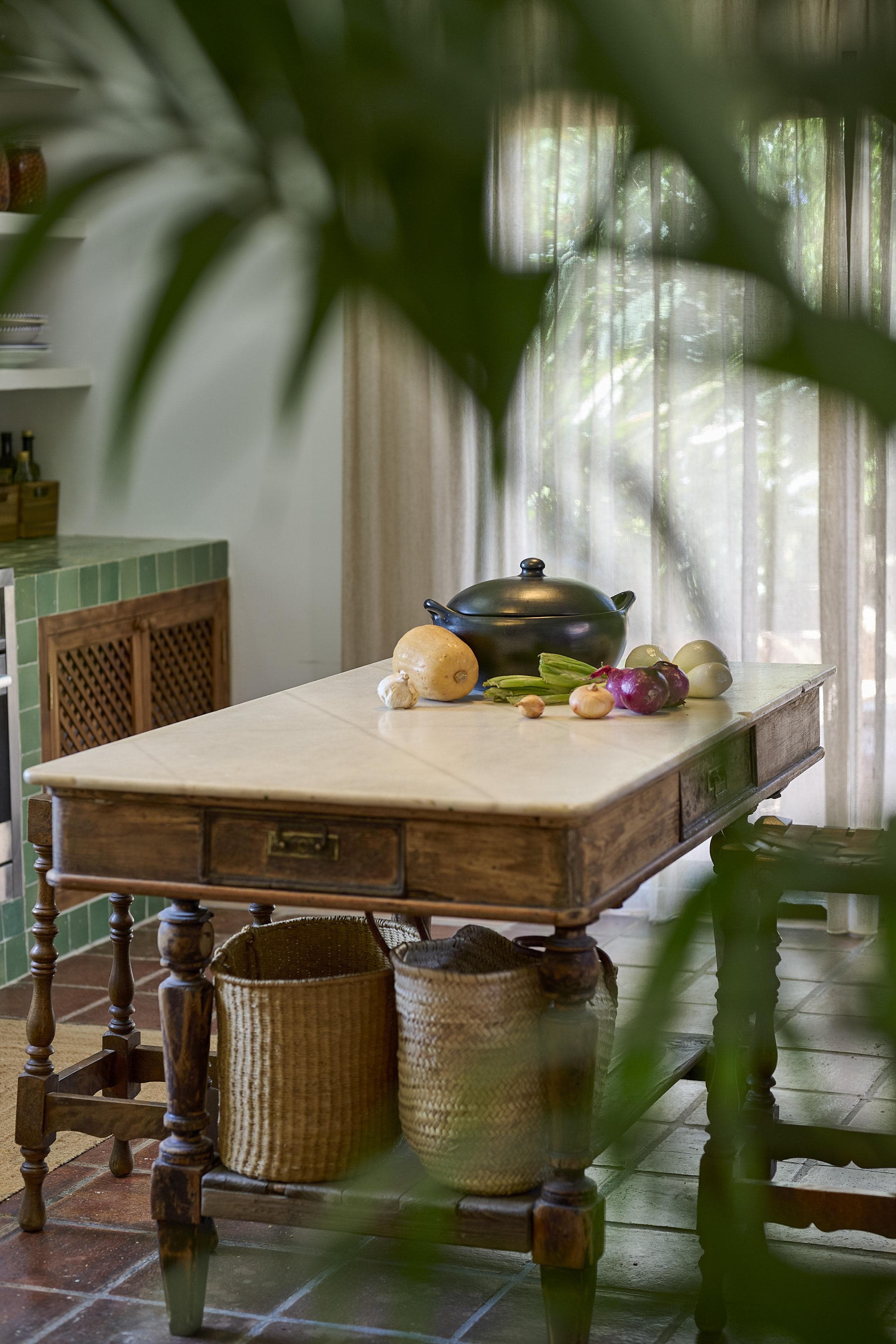 La jolie cuisine où concocter des spécialités locales.