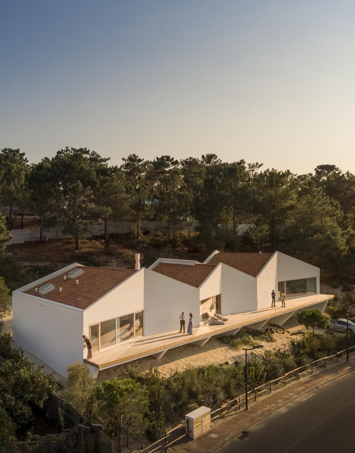 Between pine trees and dunes, Pura Comporta appears. © Fernando Guerra