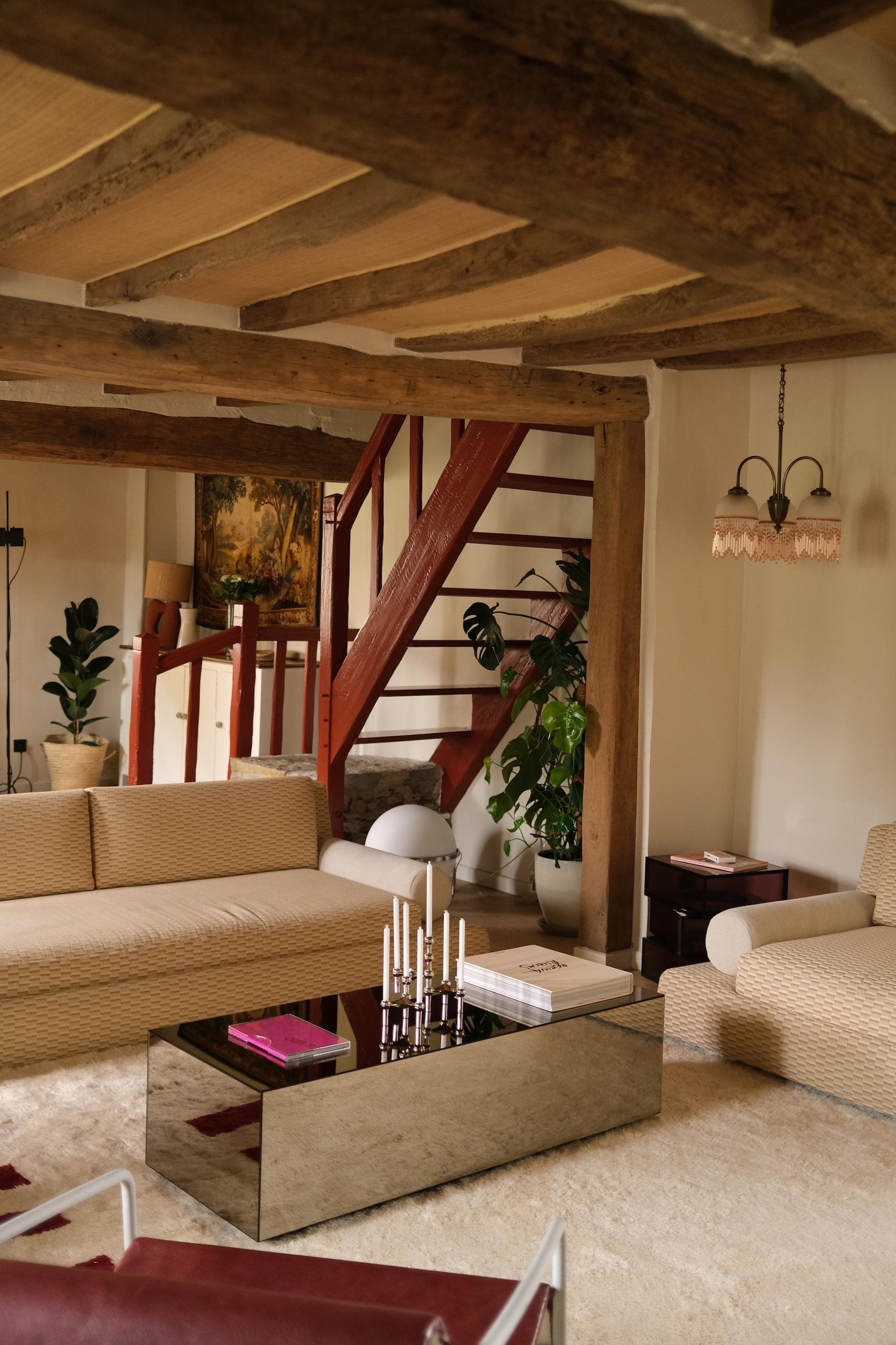 Le salon où se retrouver après une balade dans la campagne.